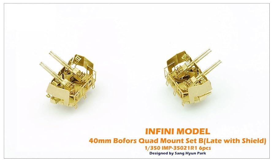インフィニモデル 1/350 艦船用エッチングパーツシリーズ アメリカ海軍 ボフォース 40mm連装機関砲A 初期型6基入り プラモデル用パーツ IMP3514 n5ksbvb 61D78vB-+VL._UF894,1000_QL80_.jpg